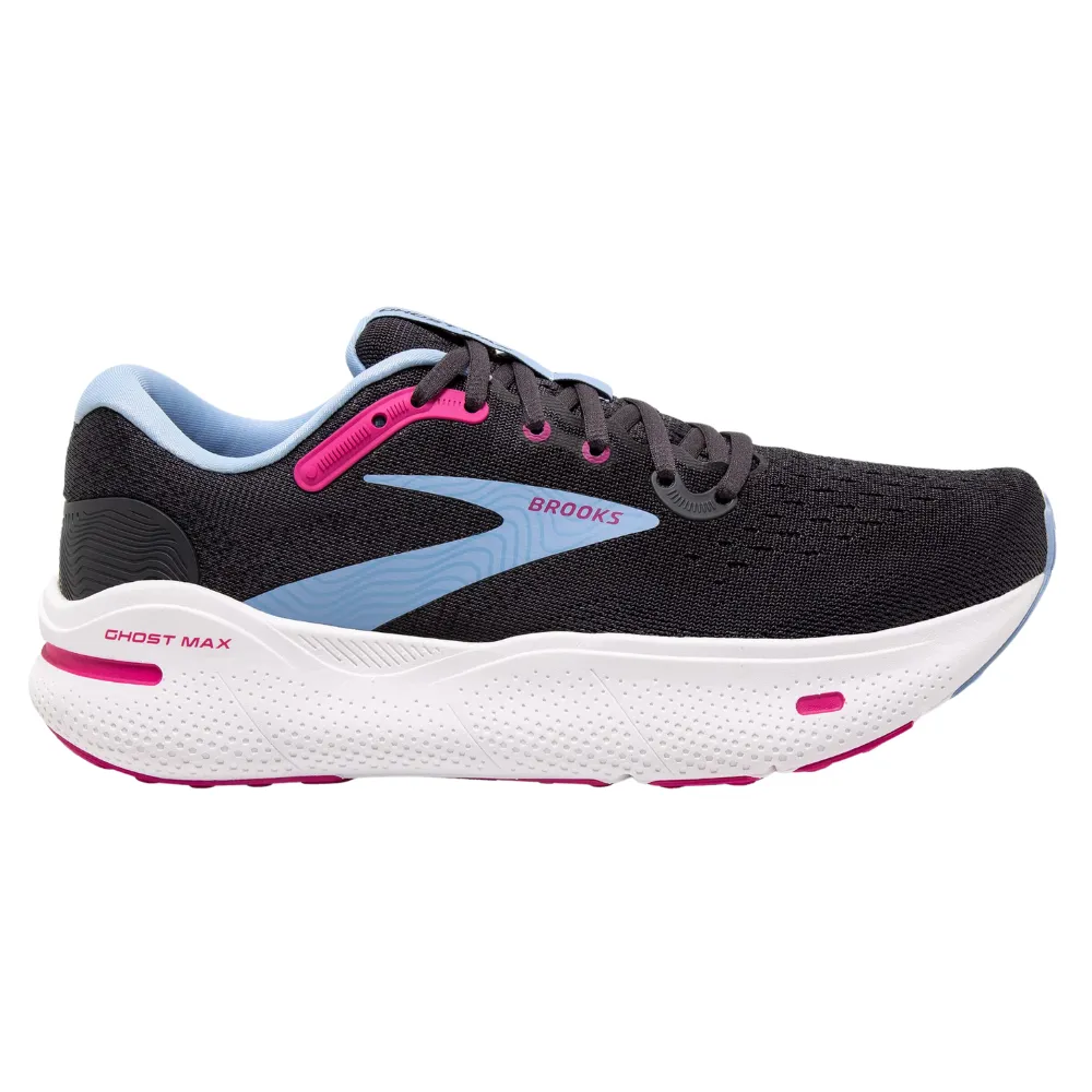 Brooks Ghost Max Ebony/Open Air/Lilac Rose Running Shoe (Women's)