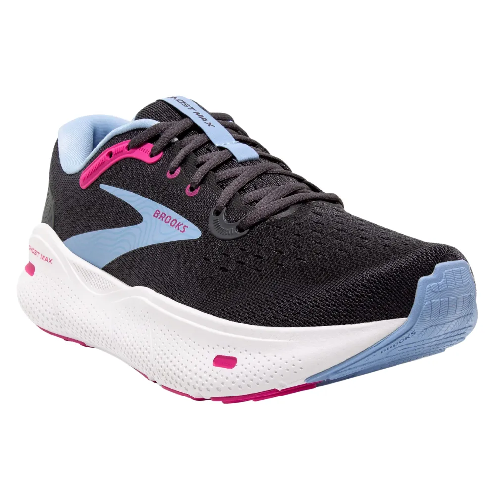 Brooks Ghost Max Ebony/Open Air/Lilac Rose Running Shoe (Women's)