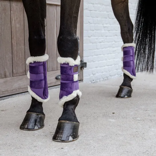 Brushing Boots Velvet Contrast