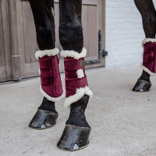 Brushing Boots Velvet Contrast