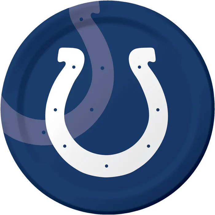 Bulk Indianapolis Colts Paper Dinner Plates (96 per Case)