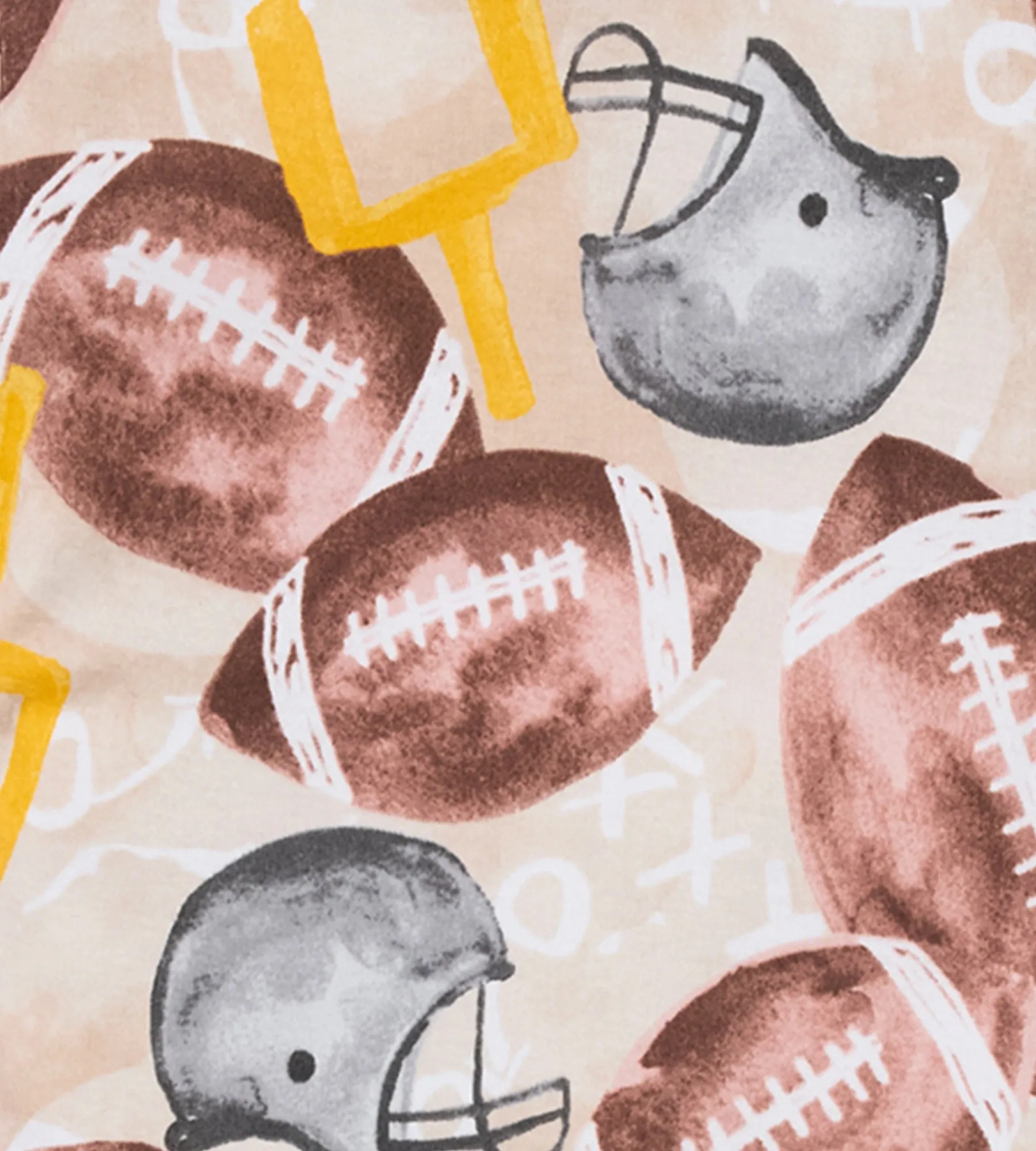 Burt's Bees Organic Baby One-Piece Sleeper Football Season