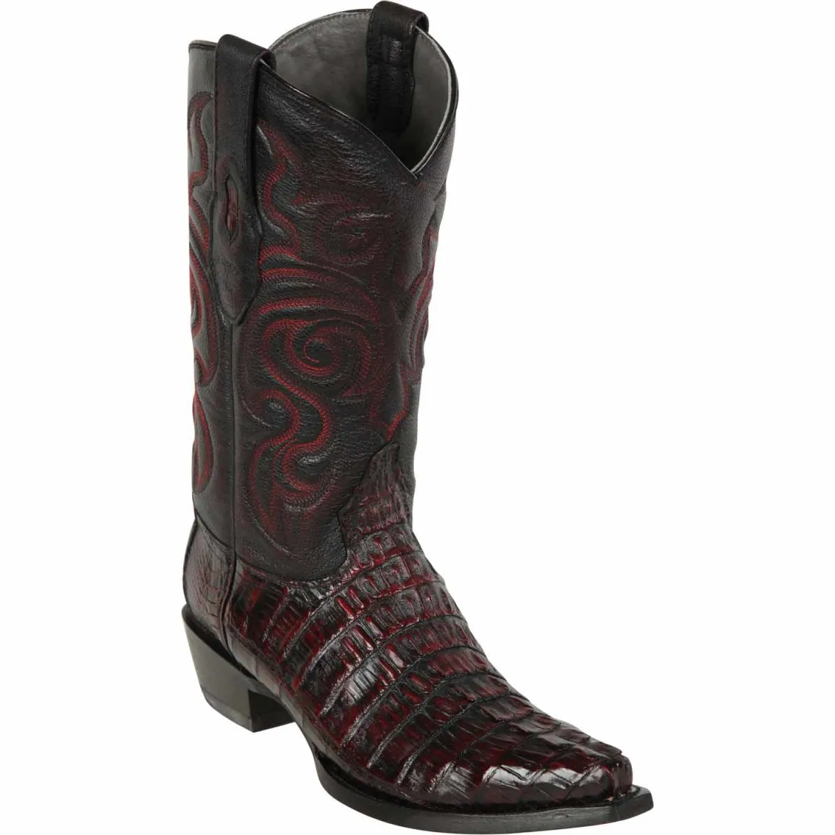 Caiman Tail Snip Toe Western Boots