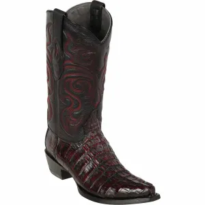 Caiman Tail Snip Toe Western Boots