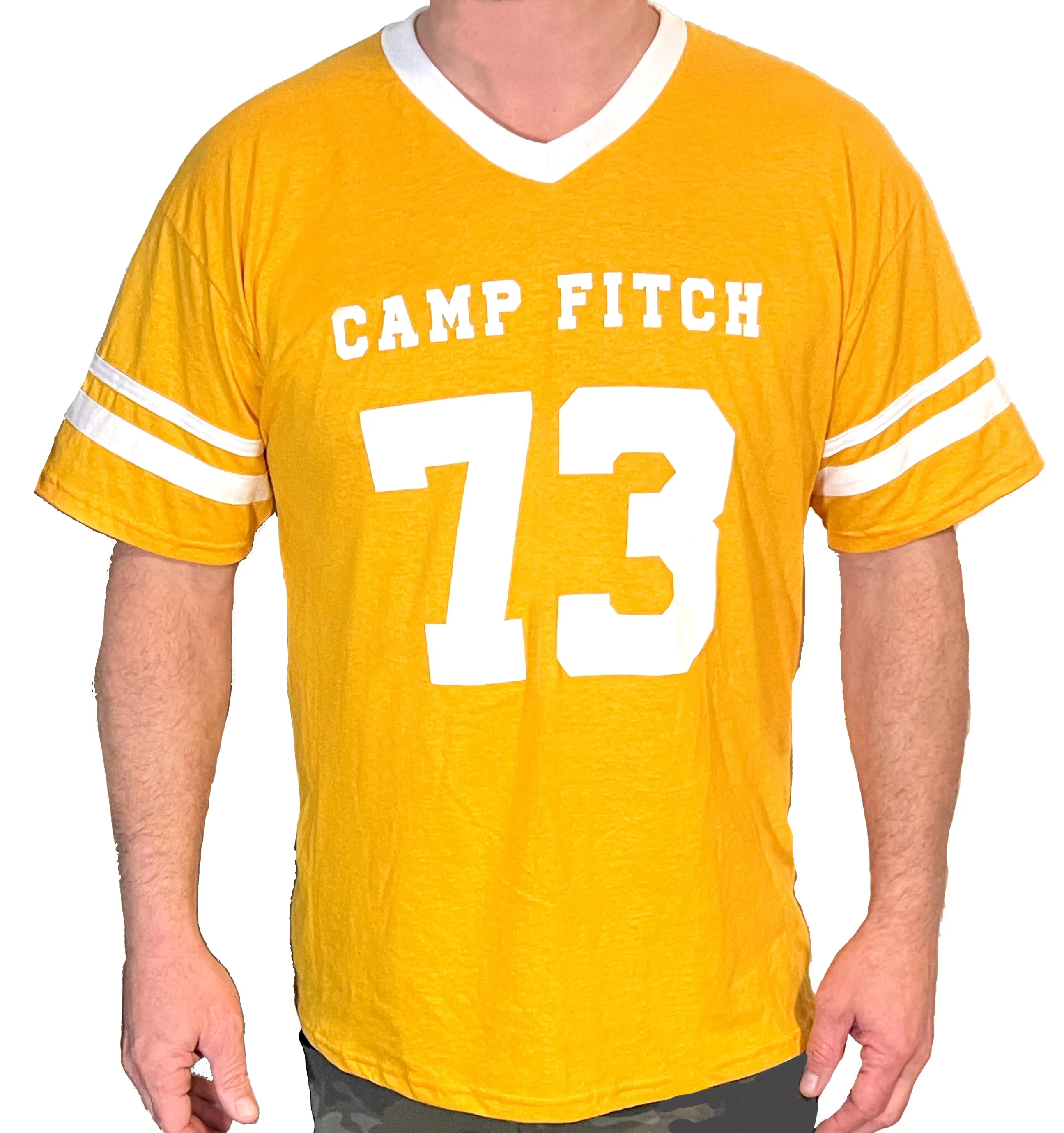 Camp Fitch "REWIND" Line - Yellow "73" Football Shirt