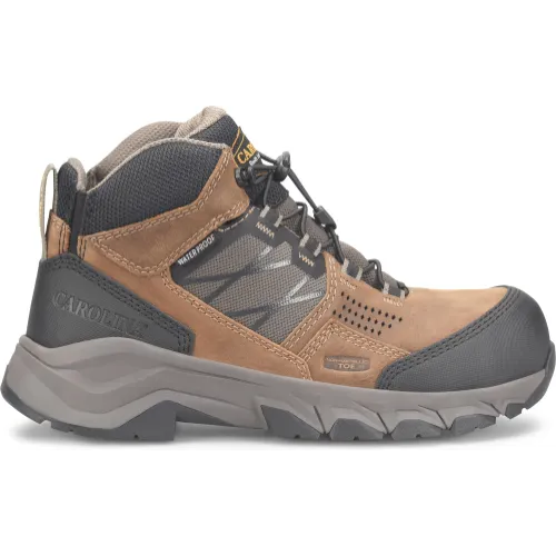 Carolina Men's Ironhide Comp Toe WP Slip Resist Hiker Work Boot -Tan- CA5553