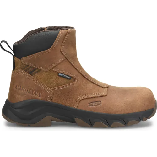 Carolina Men's Subframe 6" WP Side Zip Comp Toe Work Boot -Brown- CA5550