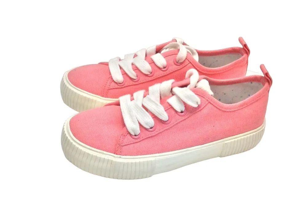 Cat & jack Pink Lace Up Classic Kids Sneakers