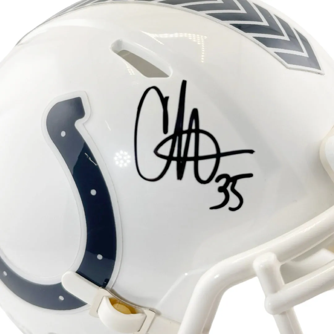 Chris Lammons Signed Indianapolis Colts Salute to Service 2024 Mini Football Helmet (Beckett)