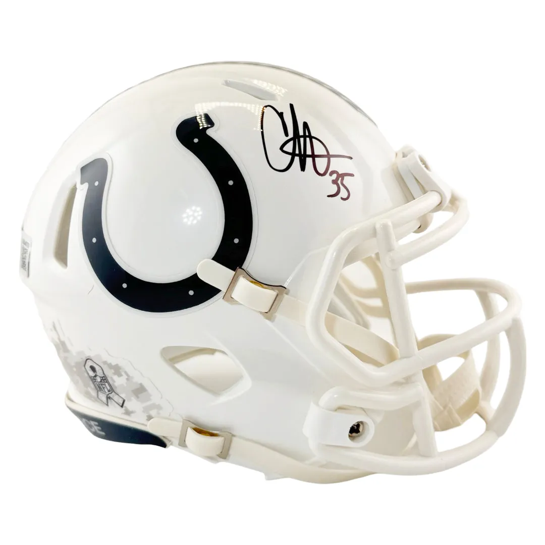 Chris Lammons Signed Indianapolis Colts Salute to Service 2024 Mini Football Helmet (Beckett)