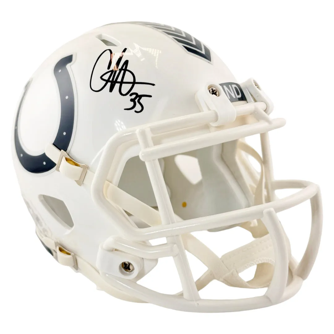 Chris Lammons Signed Indianapolis Colts Salute to Service 2024 Mini Football Helmet (Beckett)