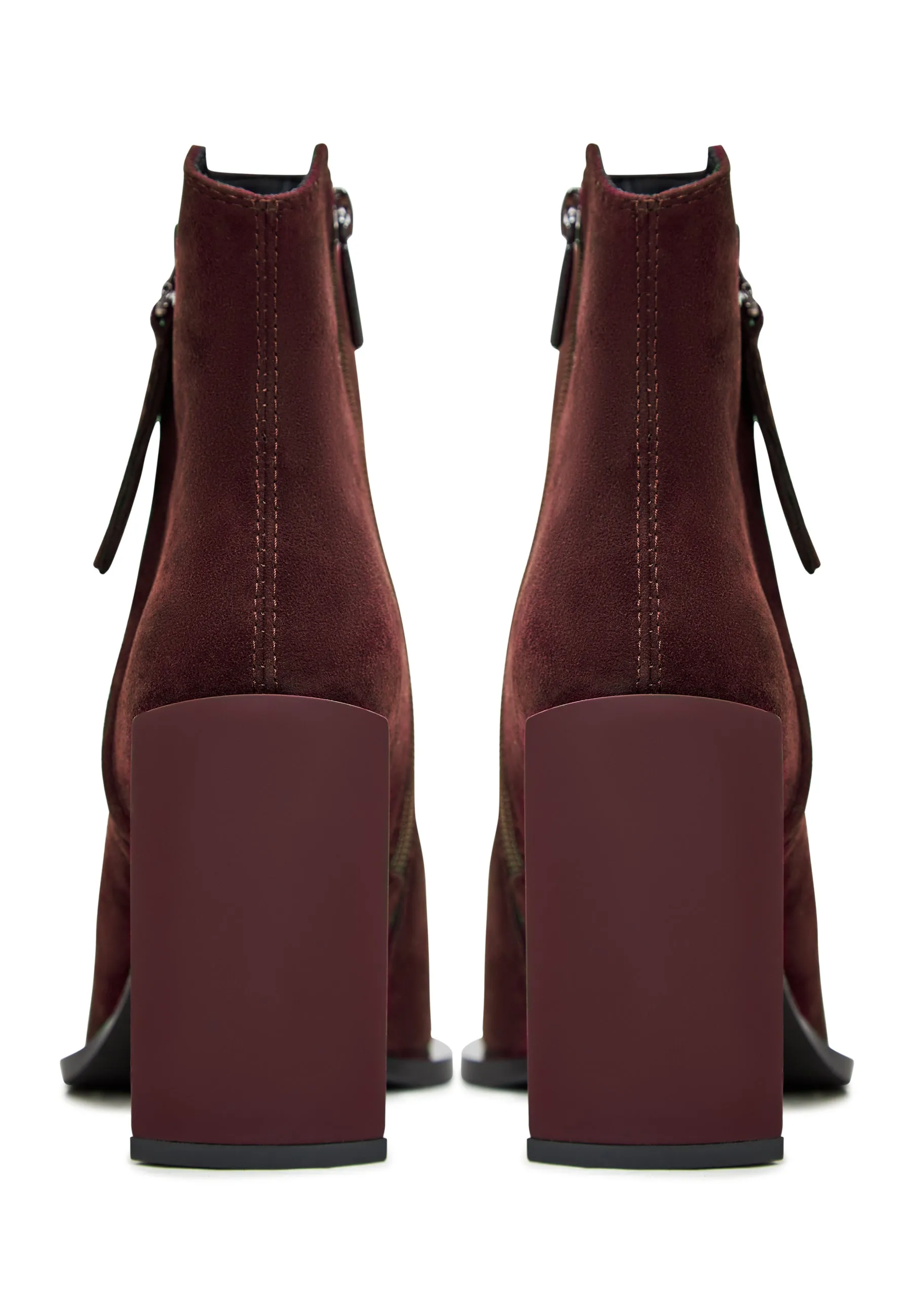 Classic Leather Ankle Boots - Bordeaux