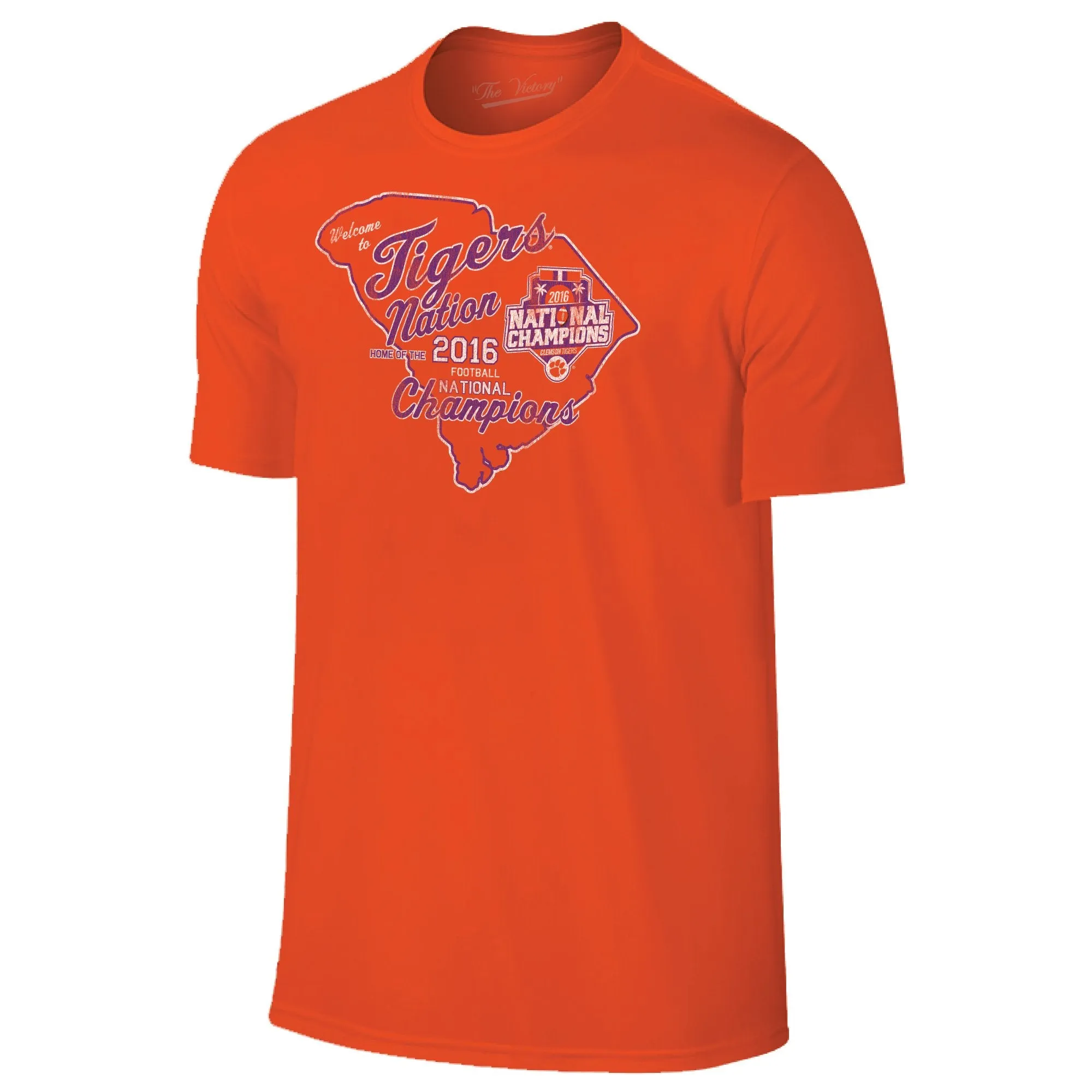 Clemson Tigers 2016 College Football Champions "Tiger Nation" Orange T-Shirt