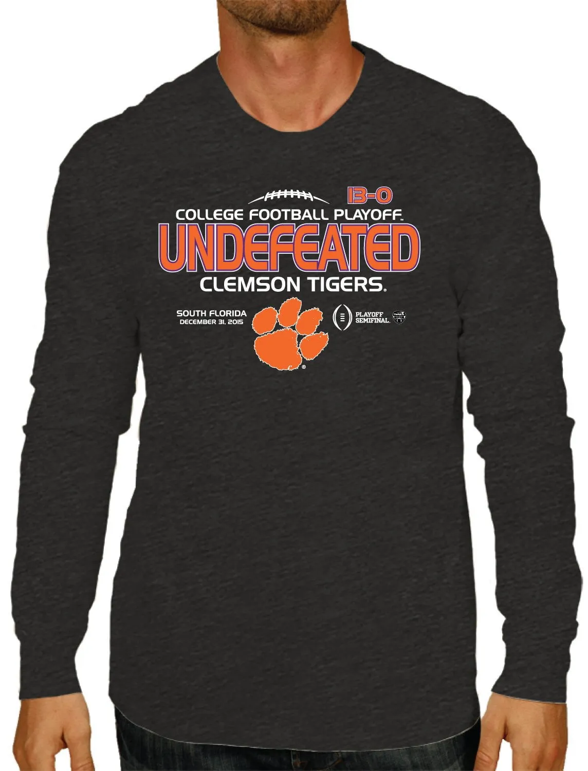 Clemson Tigers 2016 College Football Playoff Semi Undefeated LS T-Shirt