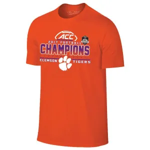 Clemson Tigers 2017 ACC Football Champions Locker Room Orange T-Shirt