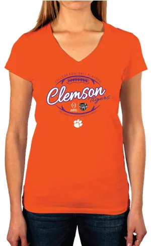 Clemson Tigers Victory Women 2016 College Football Playoff Orange T-Shirt