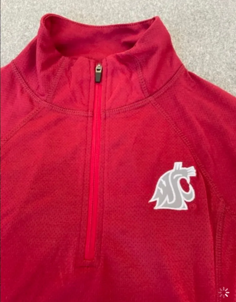 Colosseum Ladies Light Weight Crimson 1/4 Zip Up