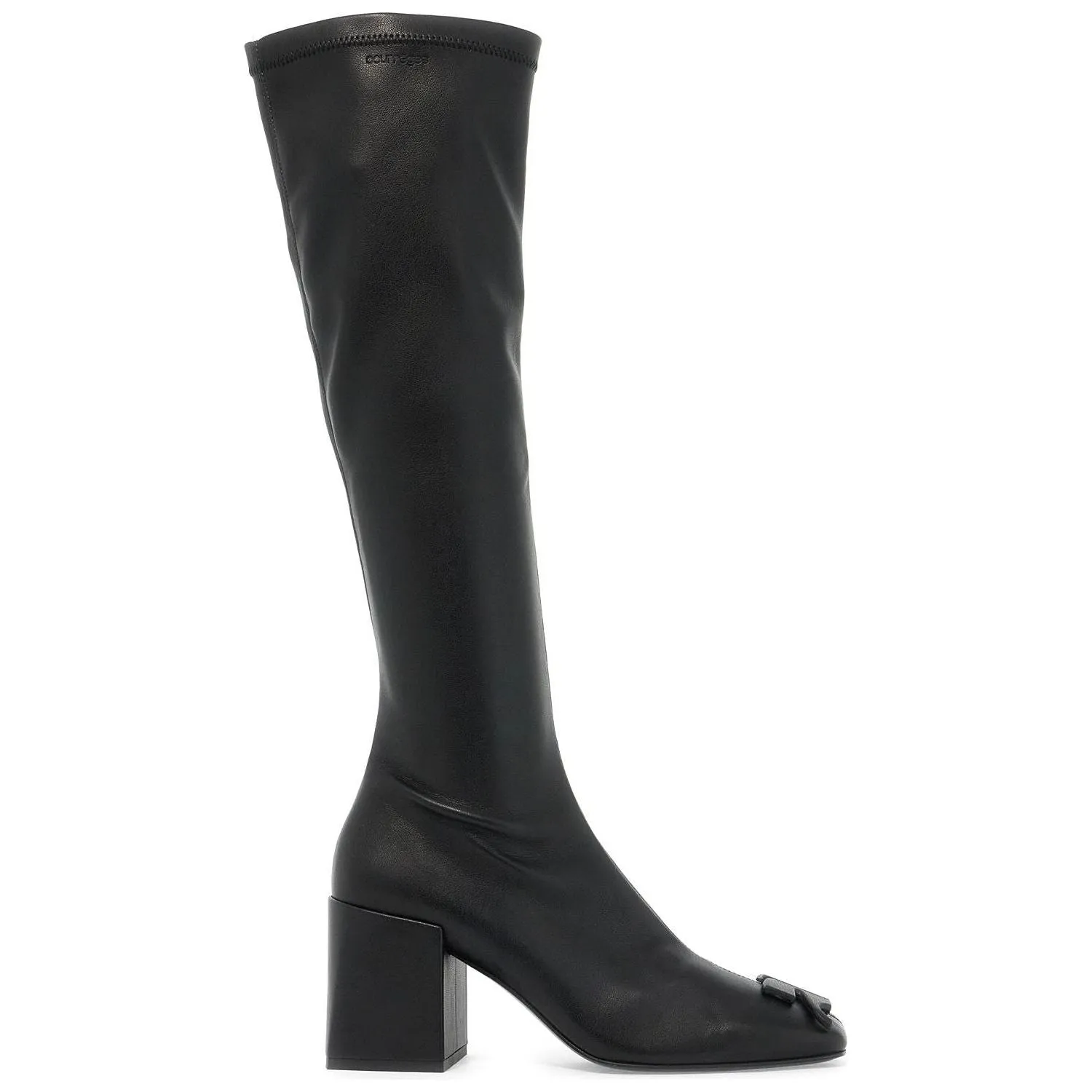 Courreges stretch reedition eco-leather boots