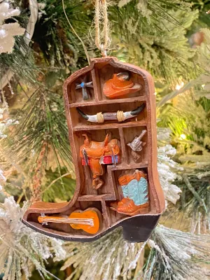 Cowboy Boot Ornament