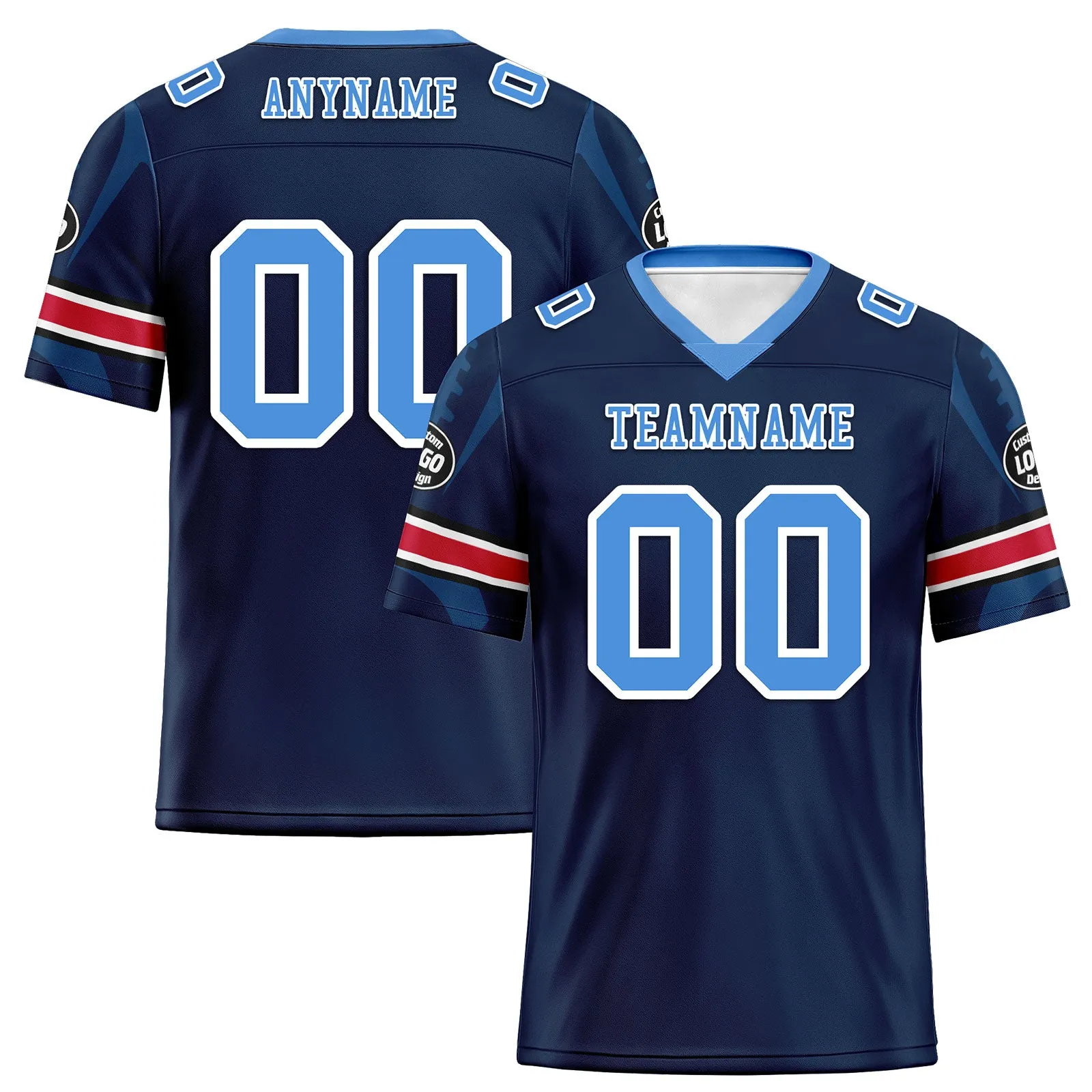 Custom Blue Tennessee Football Jersey and Sports Shoes Combo Offer Personalized Combo ZH-D025008-32