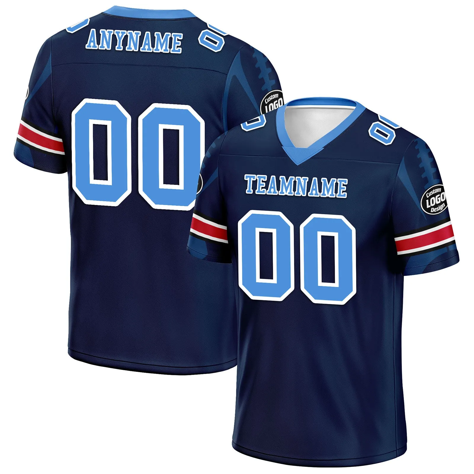 Custom Blue Tennessee Football Jersey and Sports Shoes Combo Offer Personalized Combo ZH-D025008-32