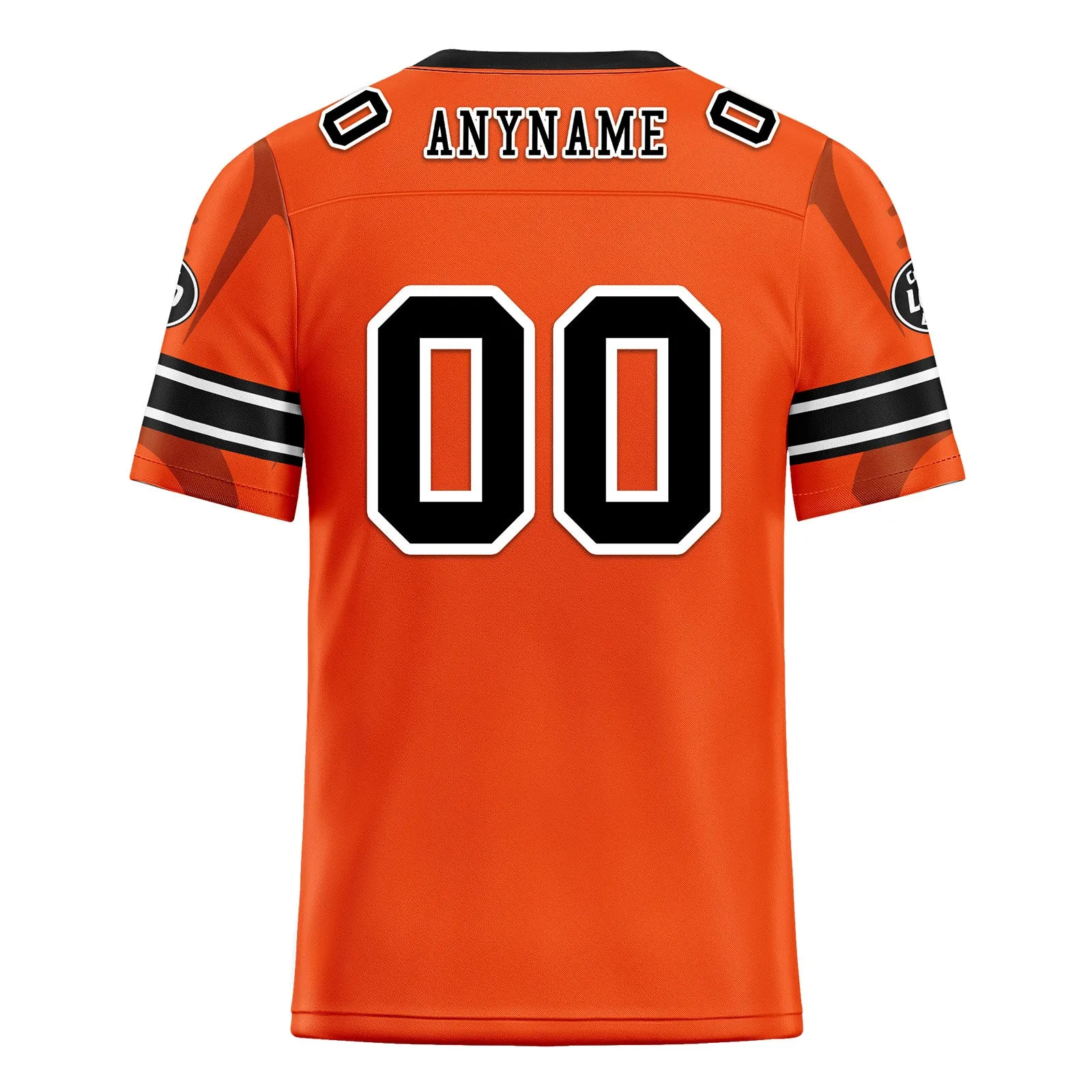 Custom Orange Cincinnati Football Jersey and Sports Shoes Combo Offer Personalized Combo ZH-D025008-6