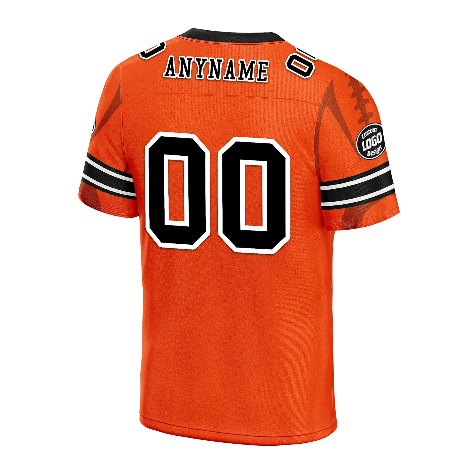 Custom Orange Cincinnati Football Jersey and Sports Shoes Combo Offer Personalized Combo ZH-D025008-6