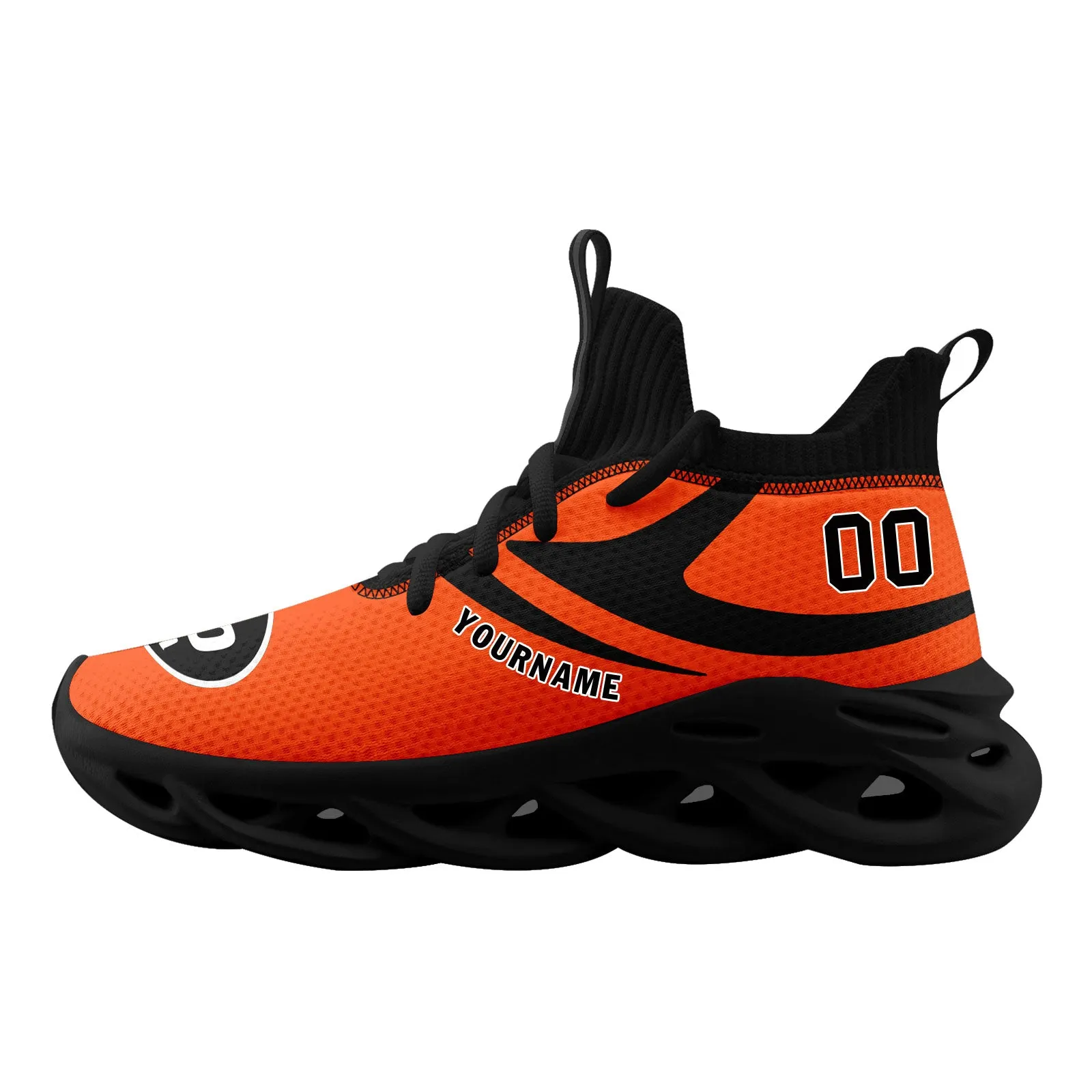 Custom Orange Cincinnati Football Jersey and Sports Shoes Combo Offer Personalized Combo ZH-D025008-6