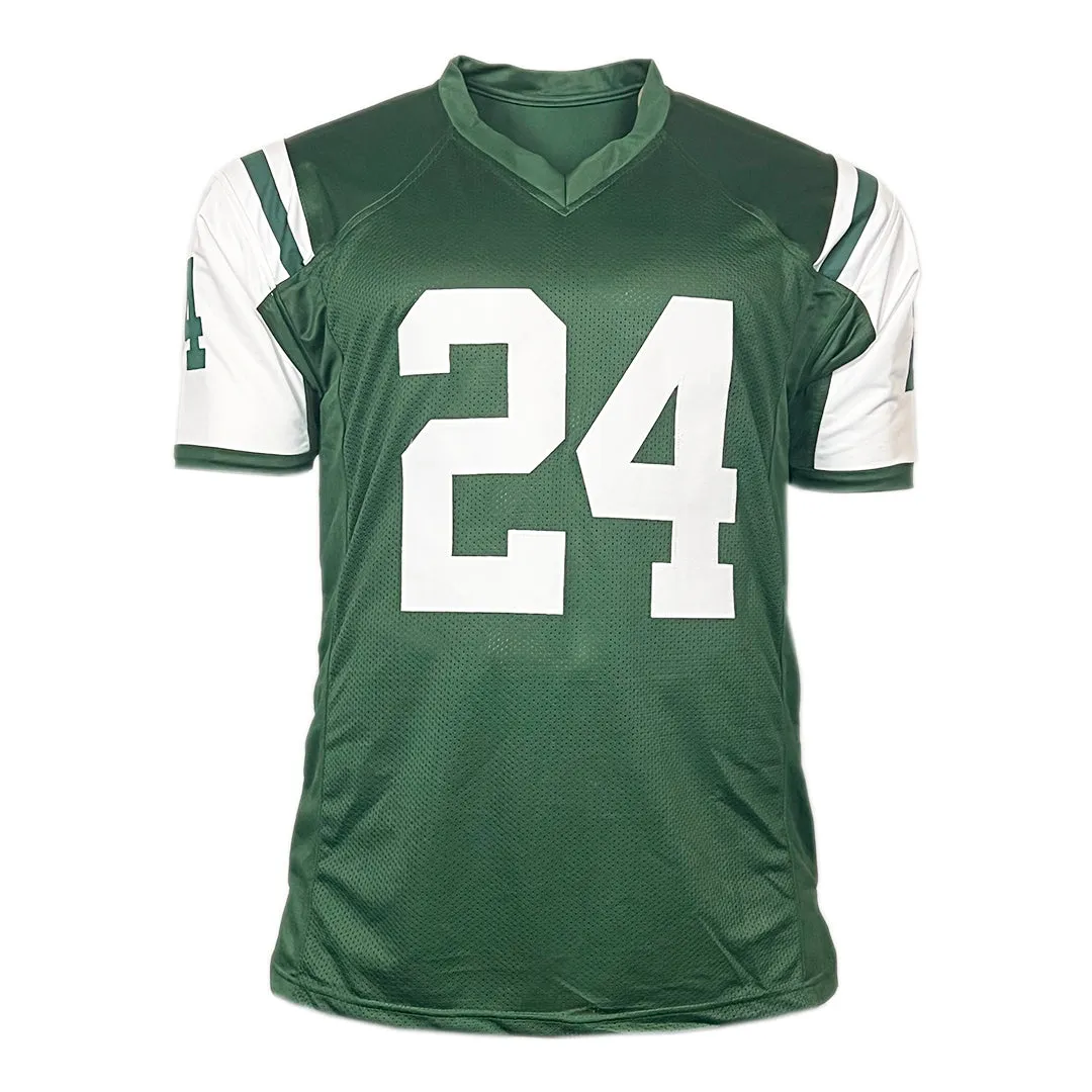 Darrelle Revis Signed New York Green Football Jersey (Beckett)