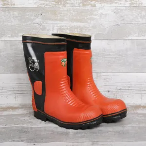 De-Branded Steel Toe Cap Chainsaw Class 2 Wellington Boots UK7.5