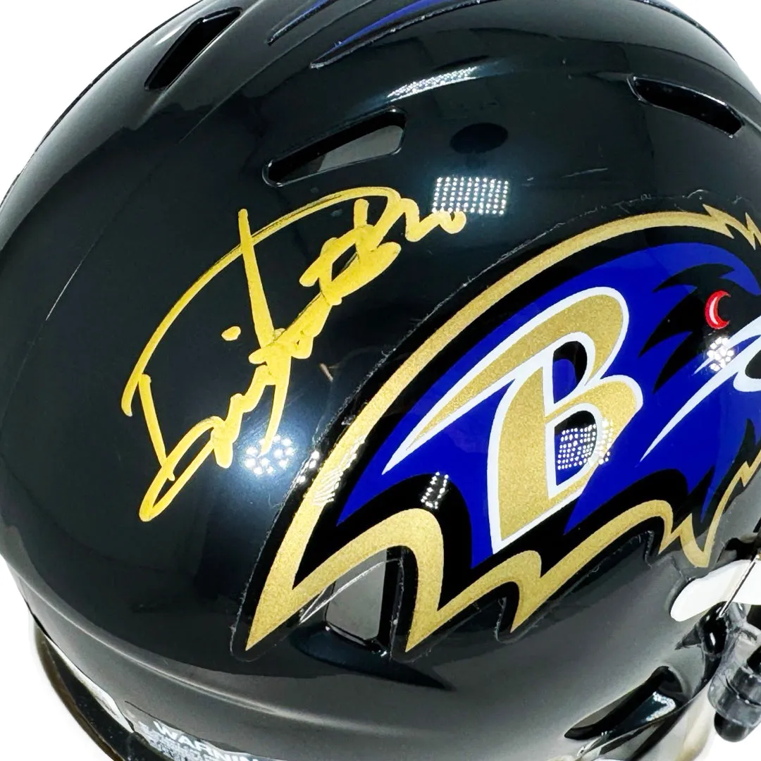 Derrick Henry Signed Baltimore Ravens Speed Mini Football Helmet (Beckett)