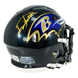 Derrick Henry Signed Baltimore Ravens Speed Mini Football Helmet (Beckett)