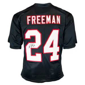 Devonta Freeman Signed Atlanta Black Football Jersey (Beckett)