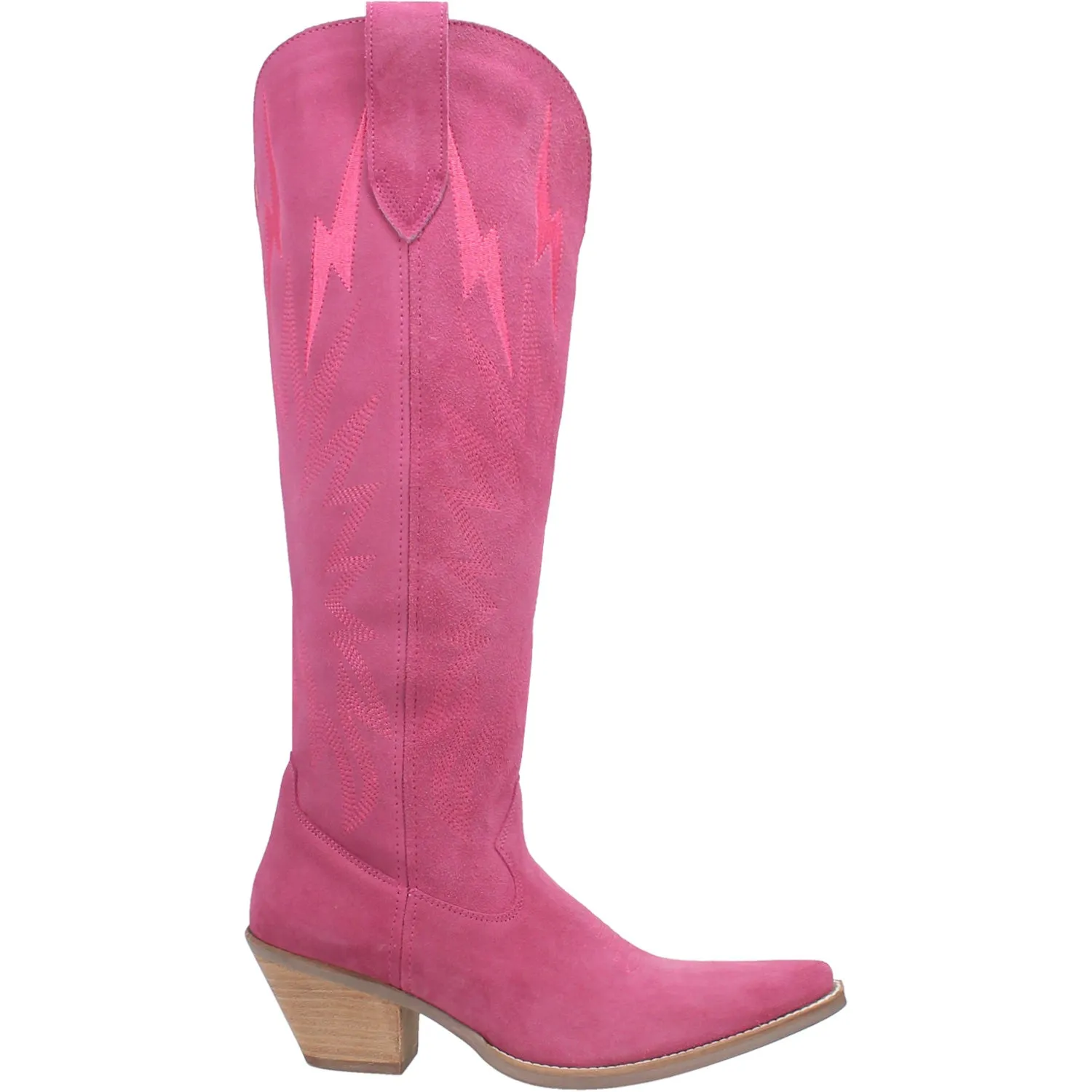 Dingo Womens Thunder Road Fuchsia Suede Fashion Boots