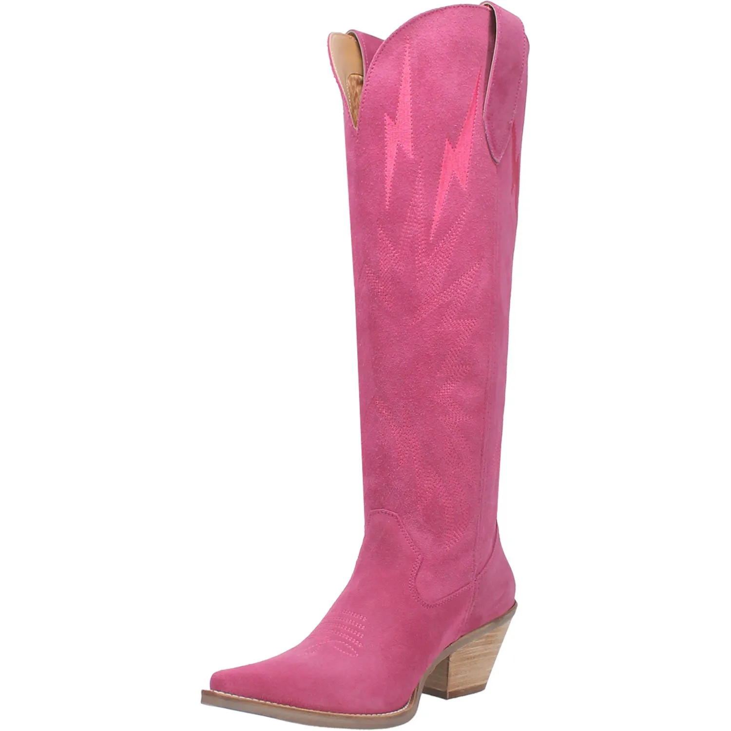 Dingo Womens Thunder Road Fuchsia Suede Fashion Boots