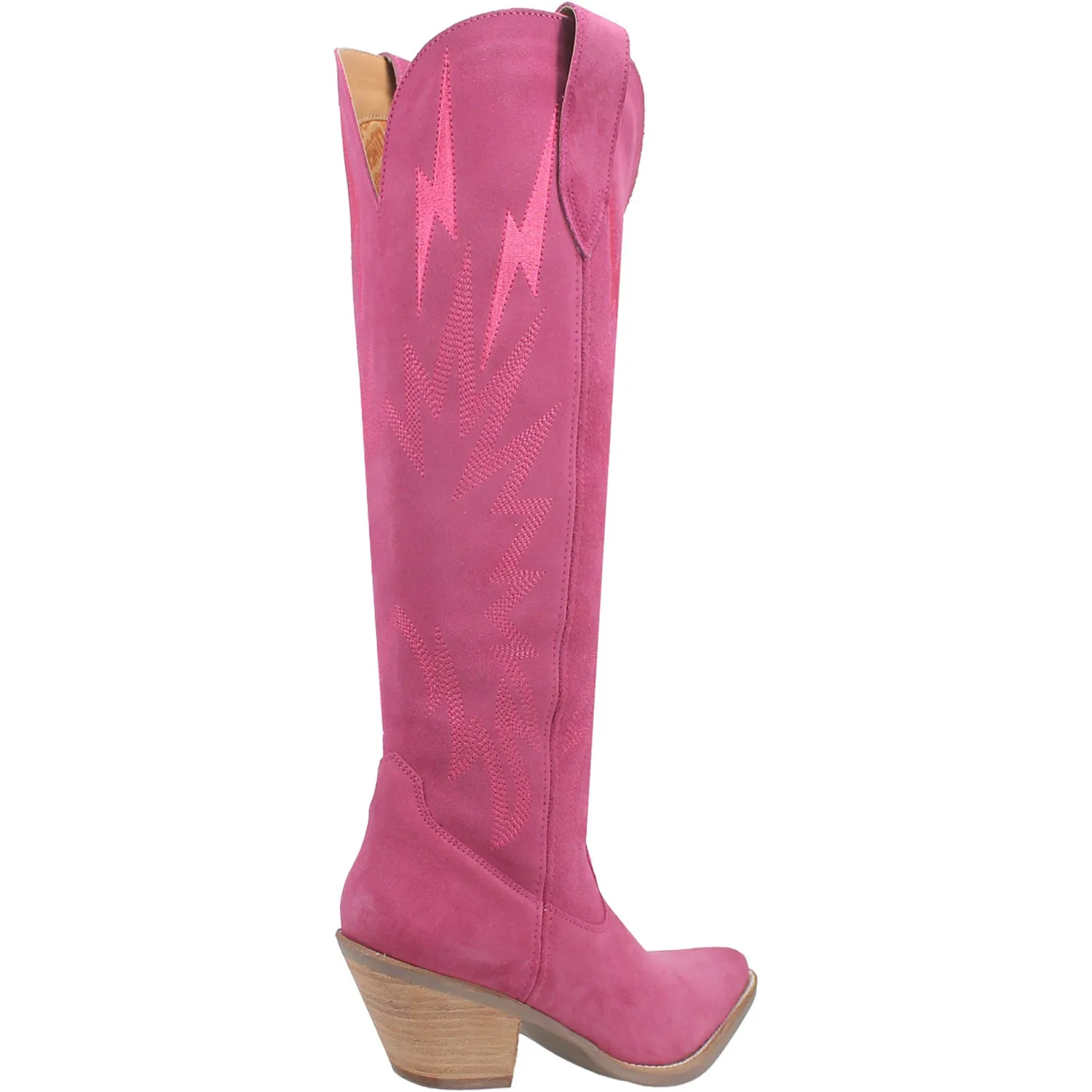 Dingo Womens Thunder Road Fuchsia Suede Fashion Boots