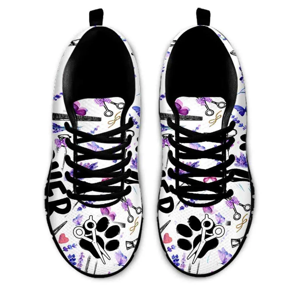 Dog Groomer Sneaker, Dog Groomer Dog Lover Lavender Tools Sneakers Shoes, Best Running Shoes, Unique Gifts For Dog Lovers