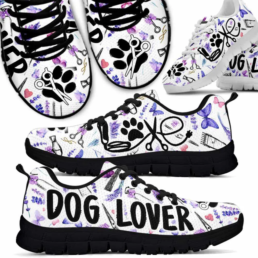 Dog Groomer Sneaker, Dog Groomer Dog Lover Lavender Tools Sneakers Shoes, Best Running Shoes, Unique Gifts For Dog Lovers