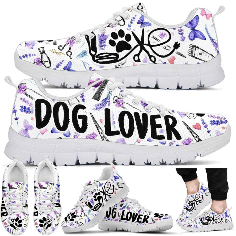 Dog Groomer Sneaker, Dog Groomer Dog Lover Lavender Tools Sneakers Shoes, Best Running Shoes, Unique Gifts For Dog Lovers