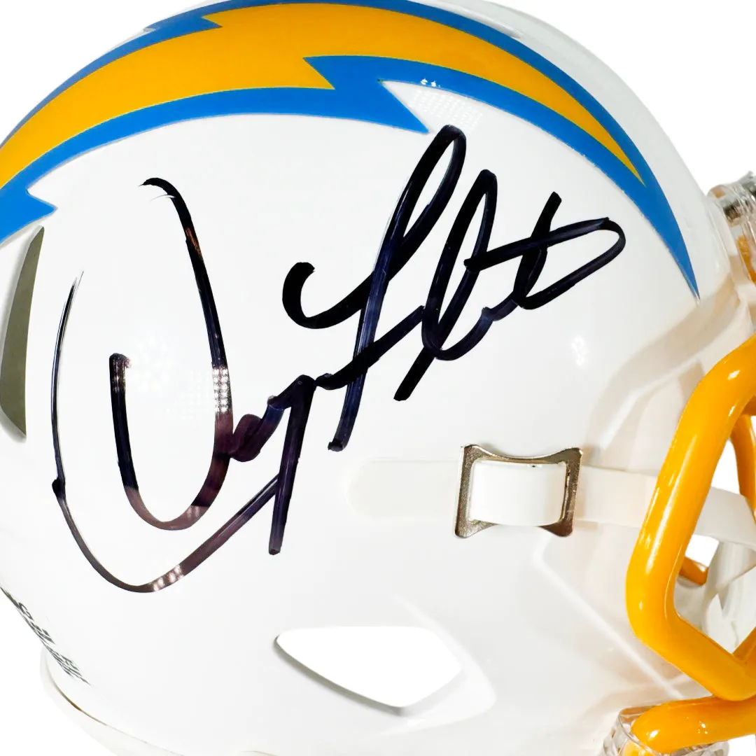 Doug Flutie Signed Los Angeles Chargers Speed Mini Football Helmet (Beckett)