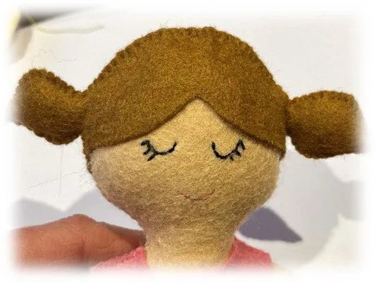 *DOWNLOAD* Felt Friends Mini Doll Pattern to Make A 9" Doll & Clothes