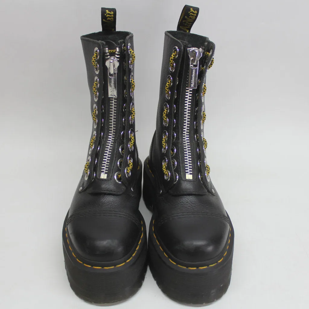 Dr. Martens Womens Boots Sinclair Hi Max Lace-Up Zip-Up Ankle Pisa Leather - UK 5