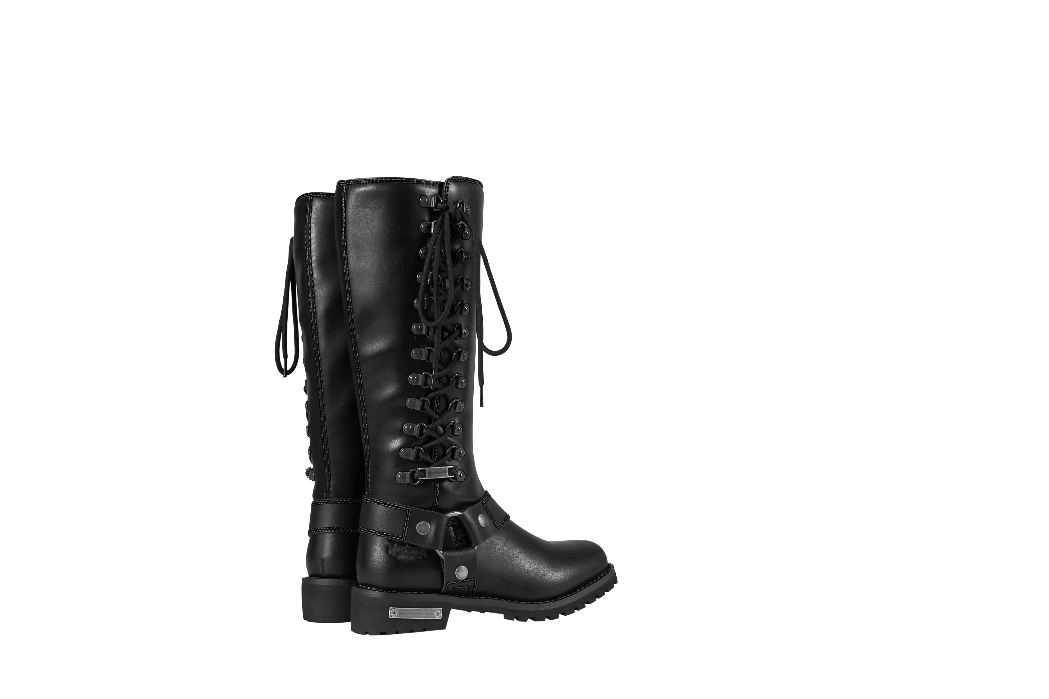 Dream Apparel® Women Biker Long Boots with Laces