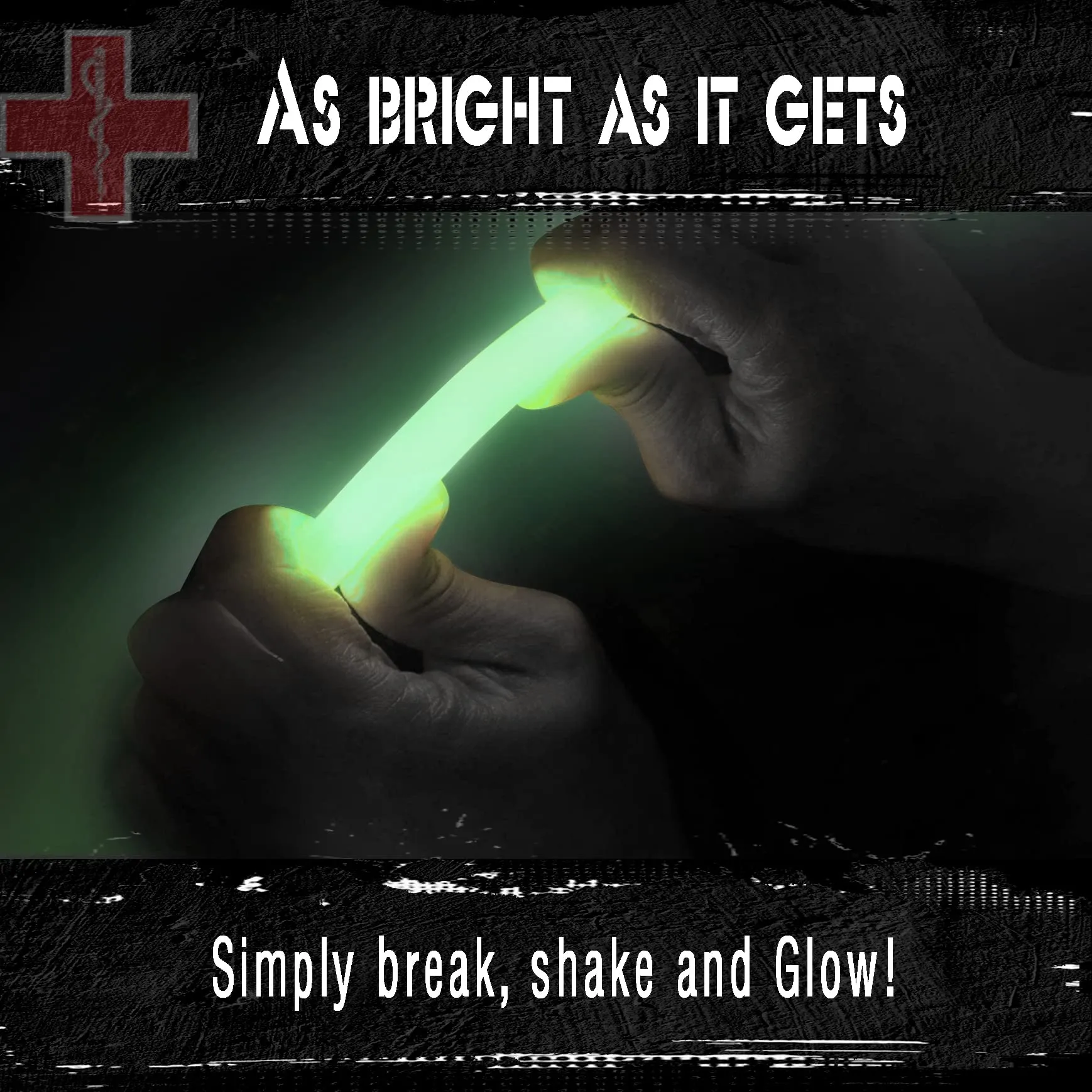 Emergency 10 Ultra Bright Green Glow Sticks - Individual Packed With Lanyard - For Camping Survival - Glow Lights for Blackouts, Hurricane and Storms- 6 Inch Chem Light Sticks with 12 Hour Duration