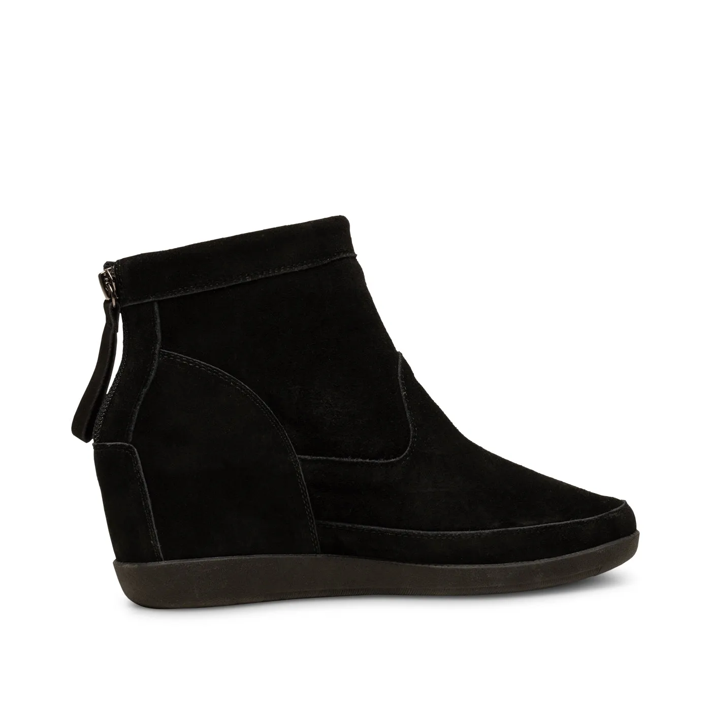 Emmy Suede Wedge - BLACK/BLACK