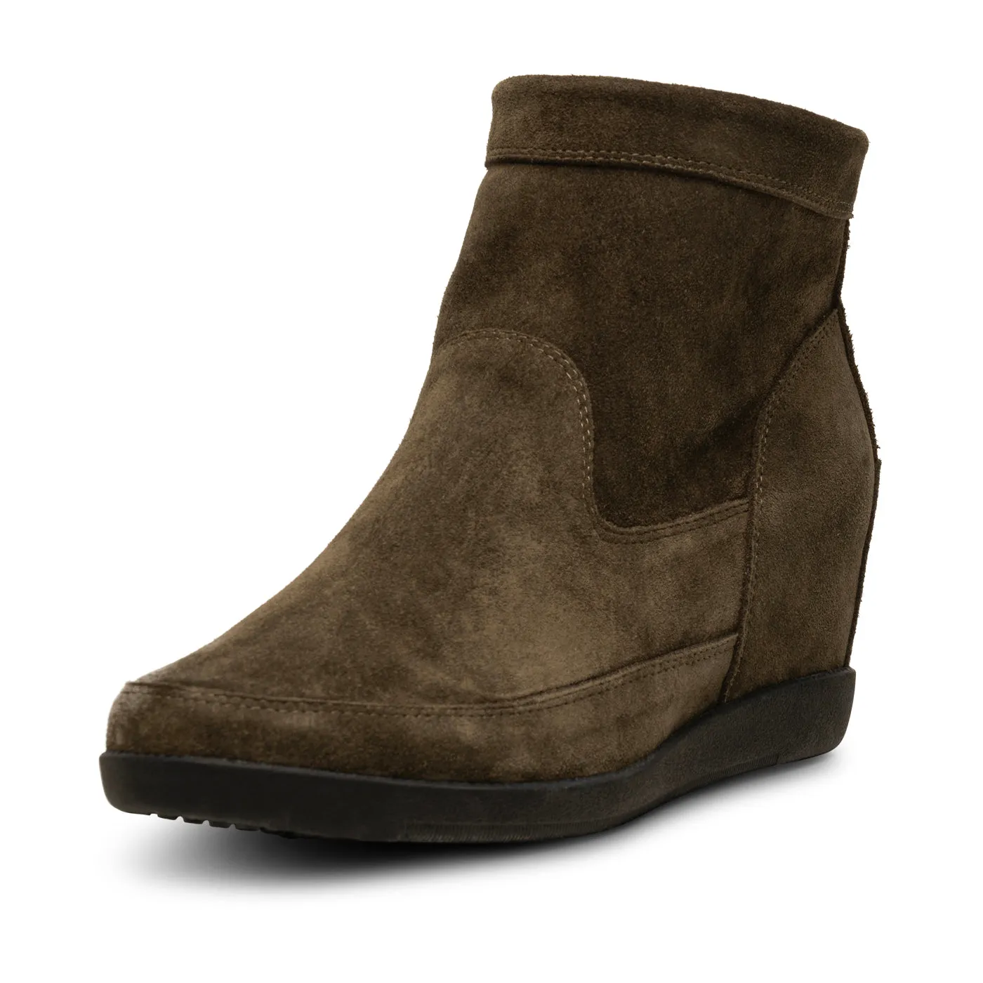 Emmy Suede Wedge - DARK OLIVE/DARK OLIVE