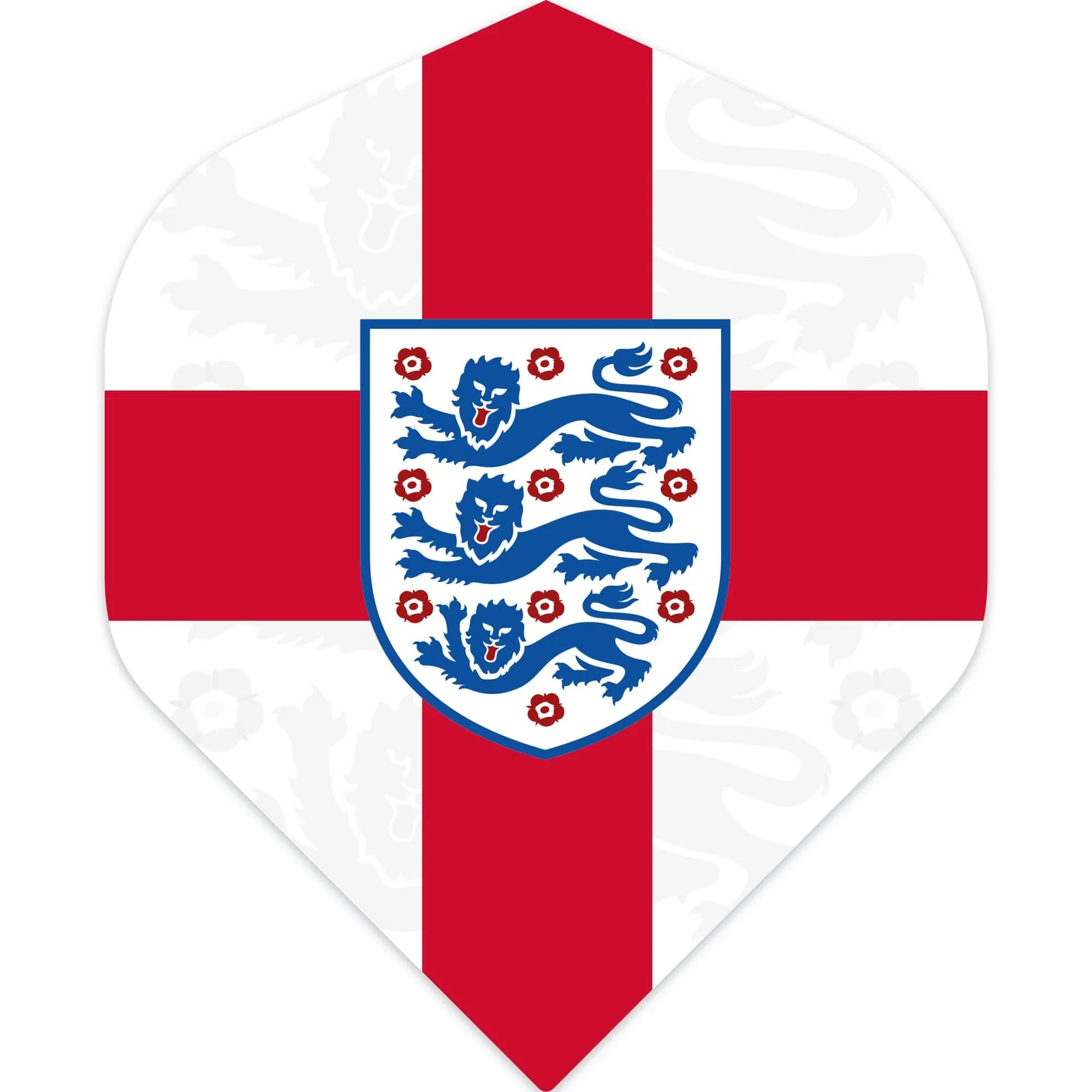 England Football Dart Flights - Official Licensed - 100 Micron - No2 - Std - F1 - St George Cross