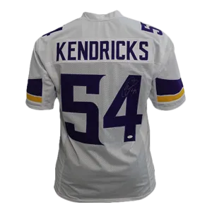 Eric Kendricks Autographed pro style Football Jersey White (JSA)