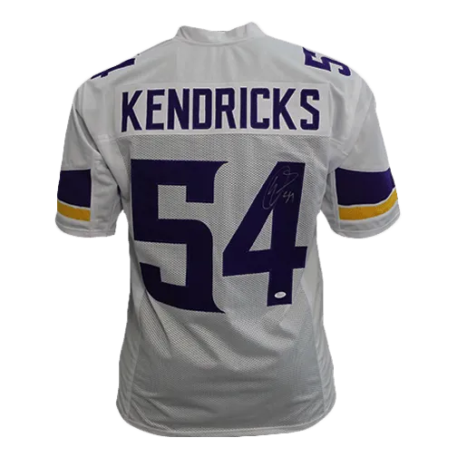 Eric Kendricks Autographed pro style Football Jersey White (JSA)