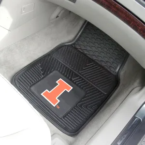 Fanmats Illinois Illini Heavy Duty Car Mat Set - 2 Pieces